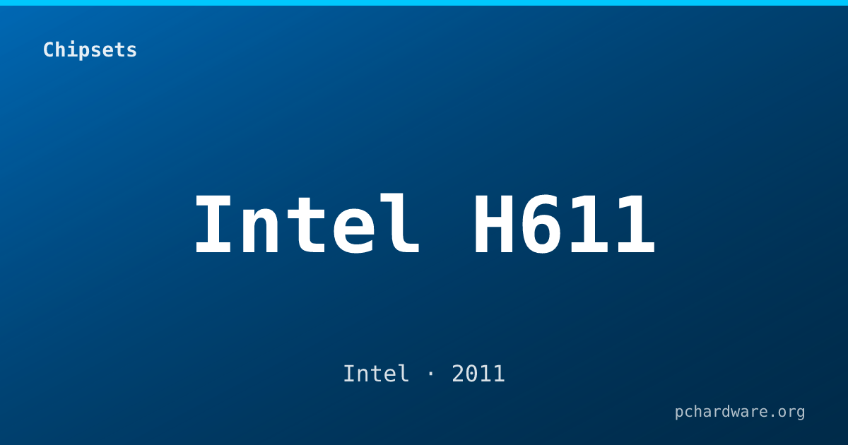 Intel H611 card