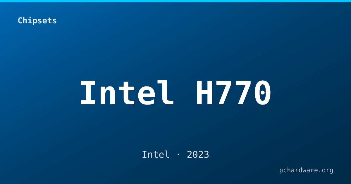Intel H770 card