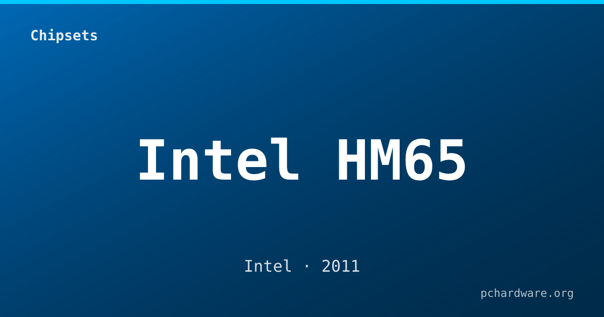 Intel HM65 card