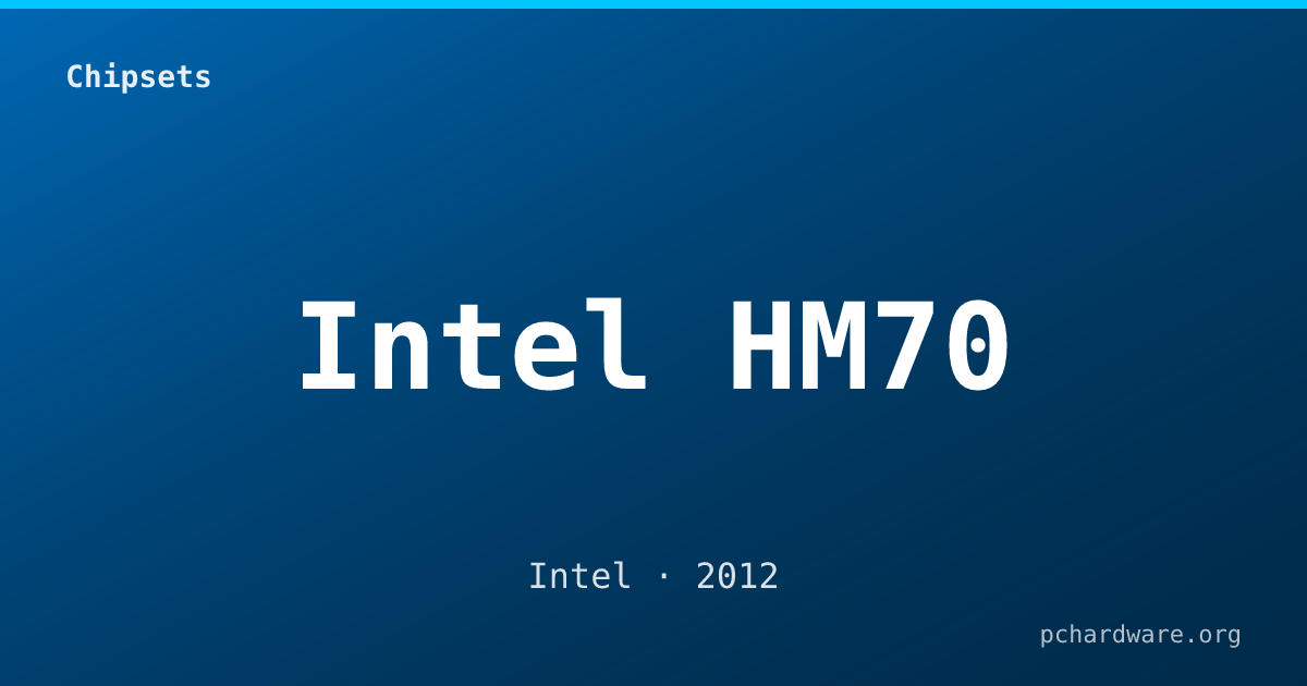 Intel HM70 card