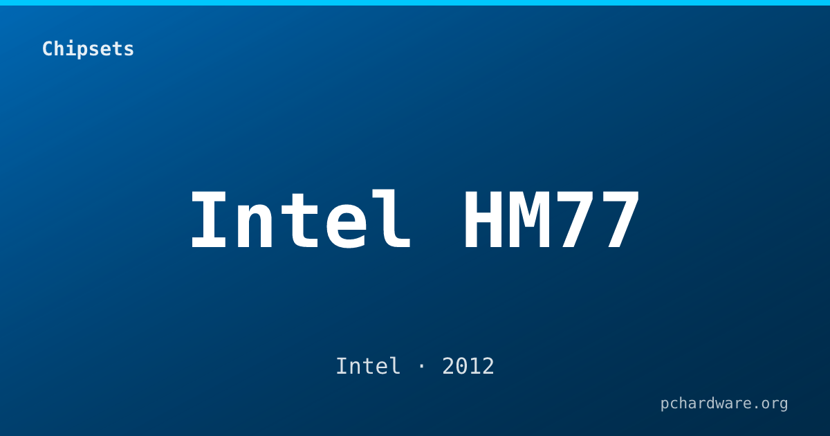 Intel HM77 card