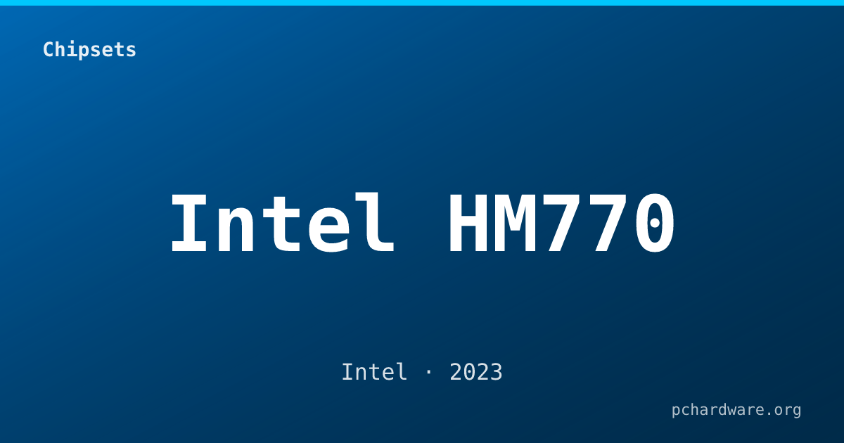 Intel HM770 card