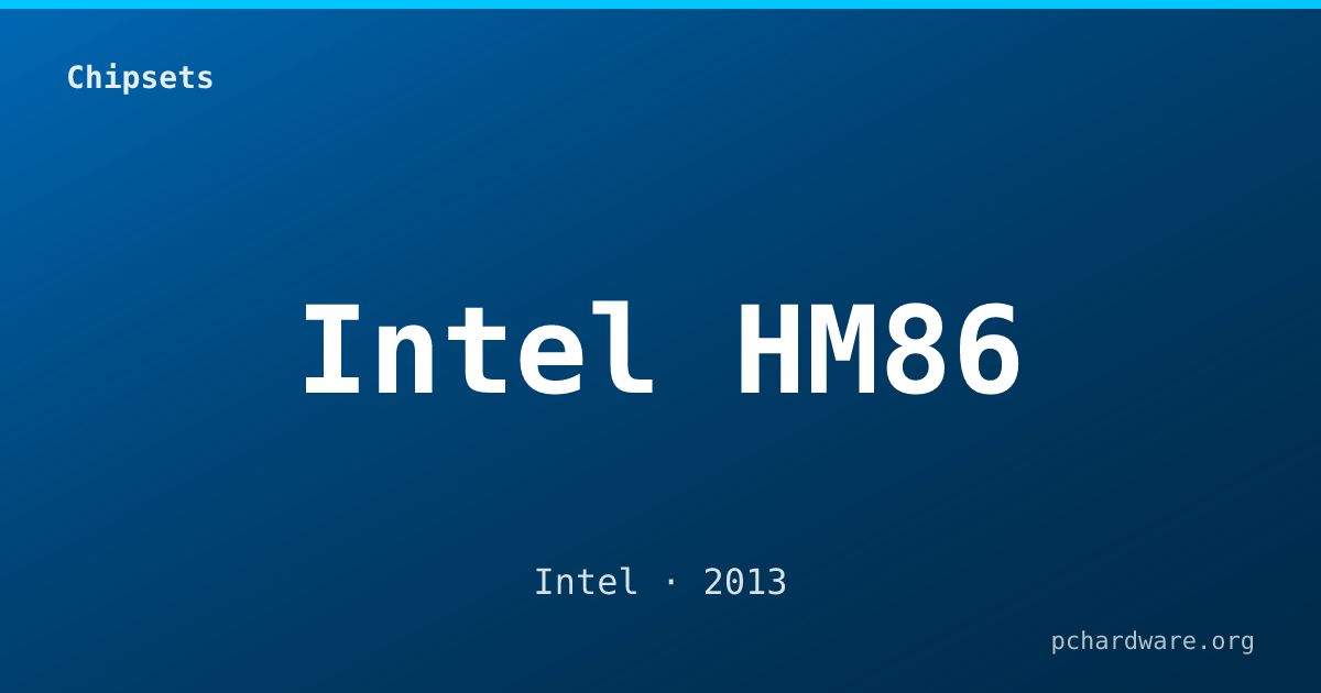 Intel HM86 card