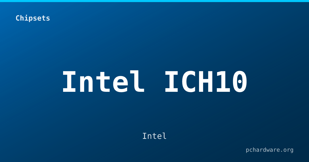 Intel ICH10 card