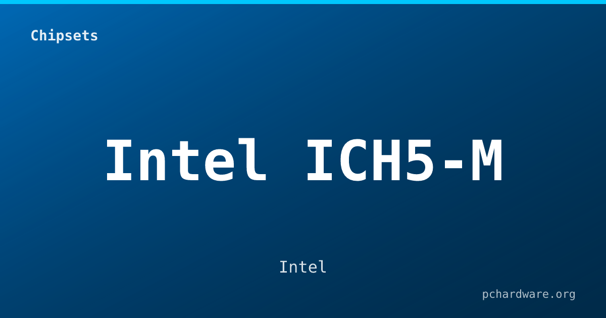 Intel ICH5-M card