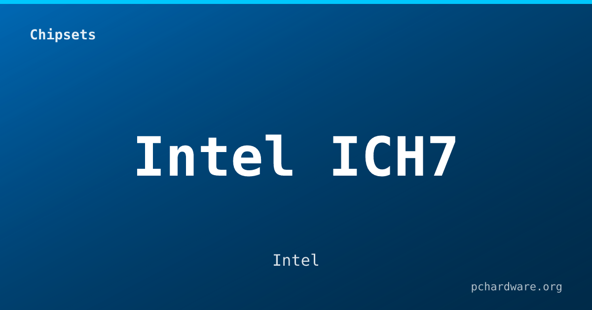 Intel ICH7 card