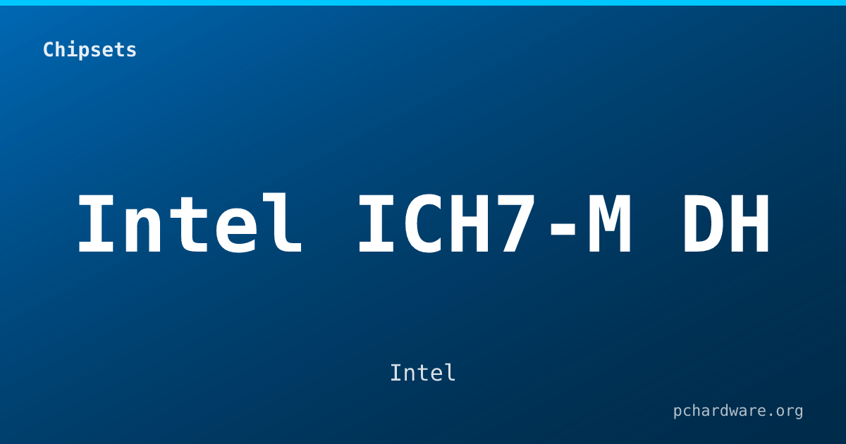 Intel ICH7-M DH card