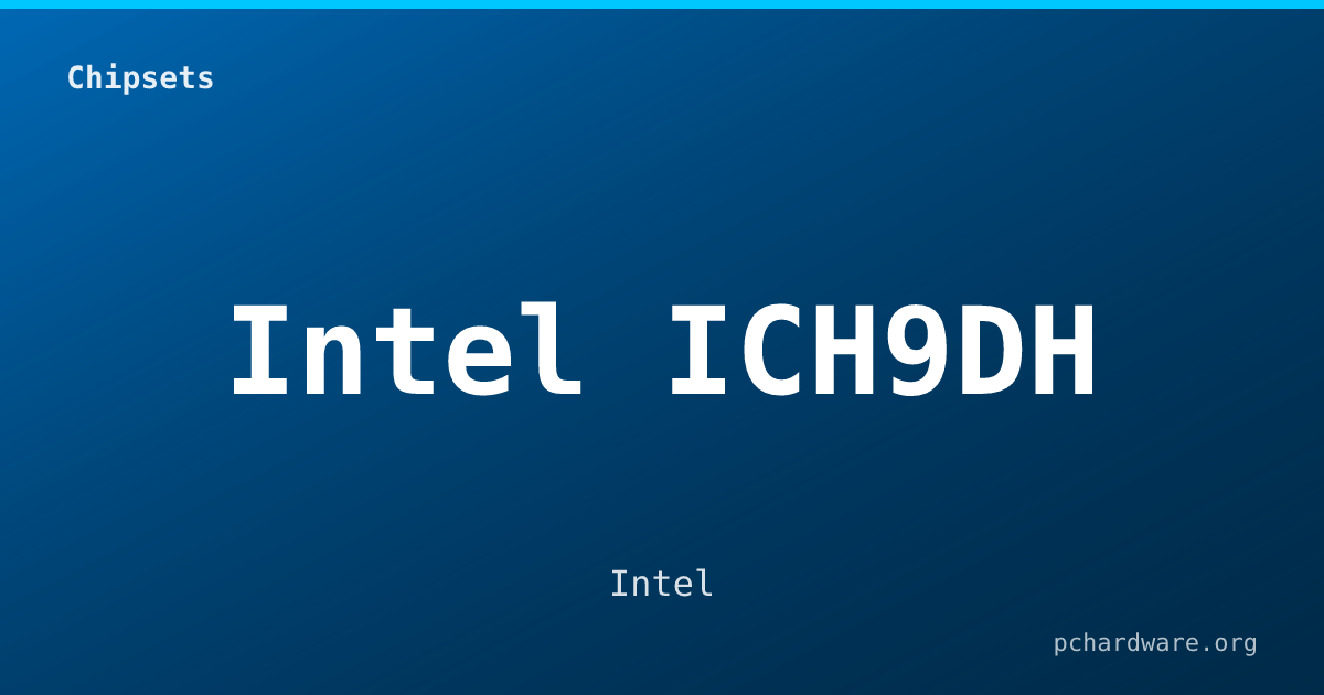 Intel ICH9DH card