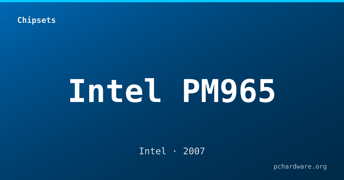 Intel PM965 card
