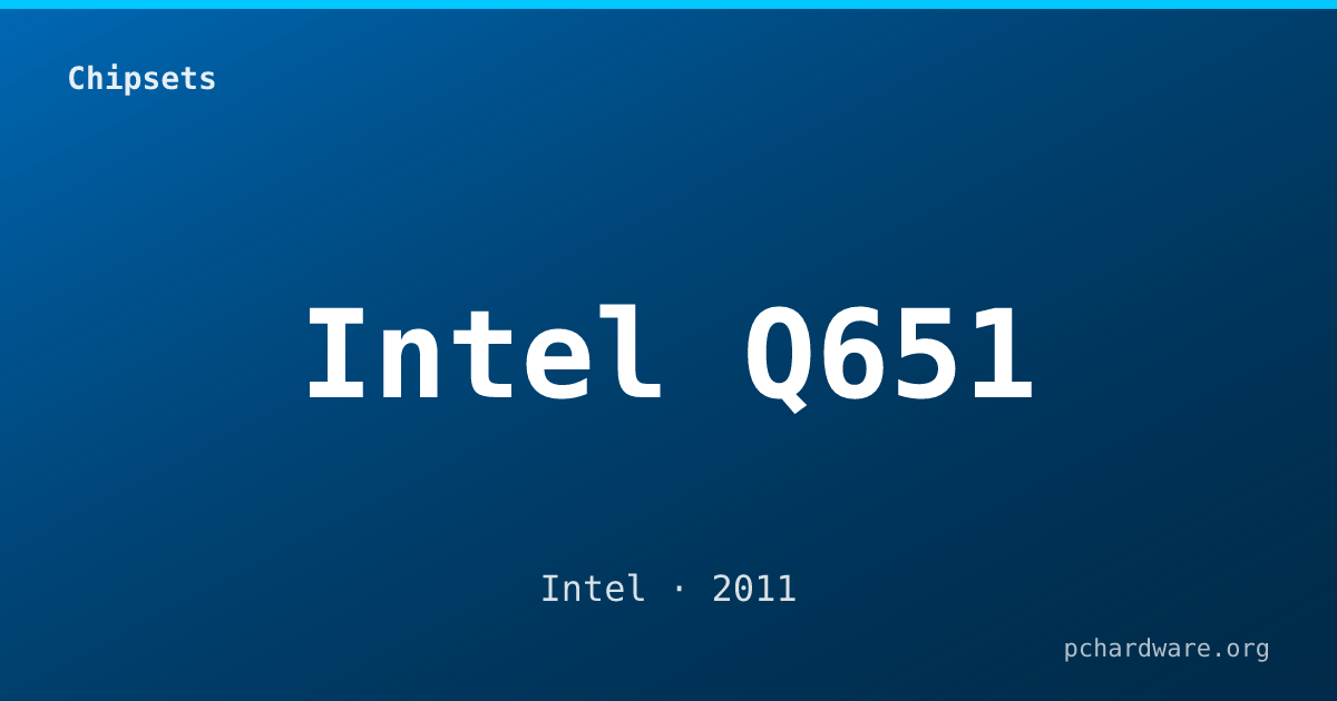Intel Q651 card