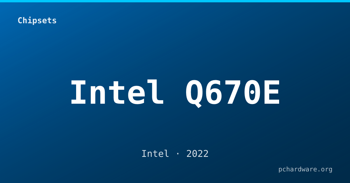 Intel Q670E card