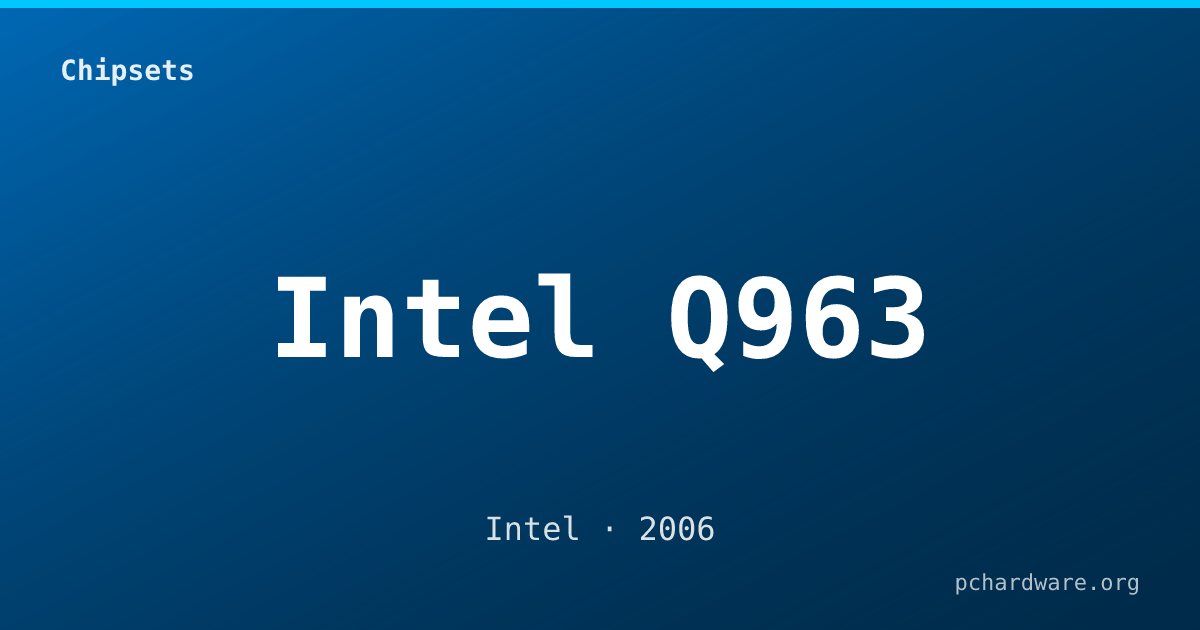 Intel Q963 card