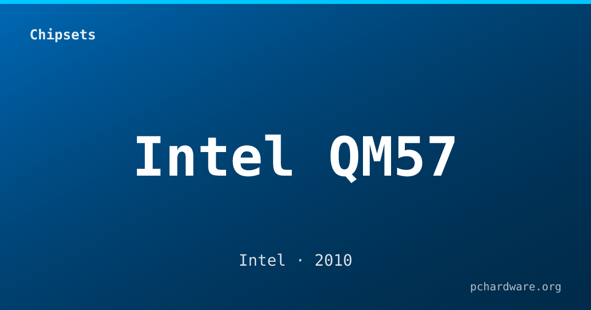 Intel QM57 card