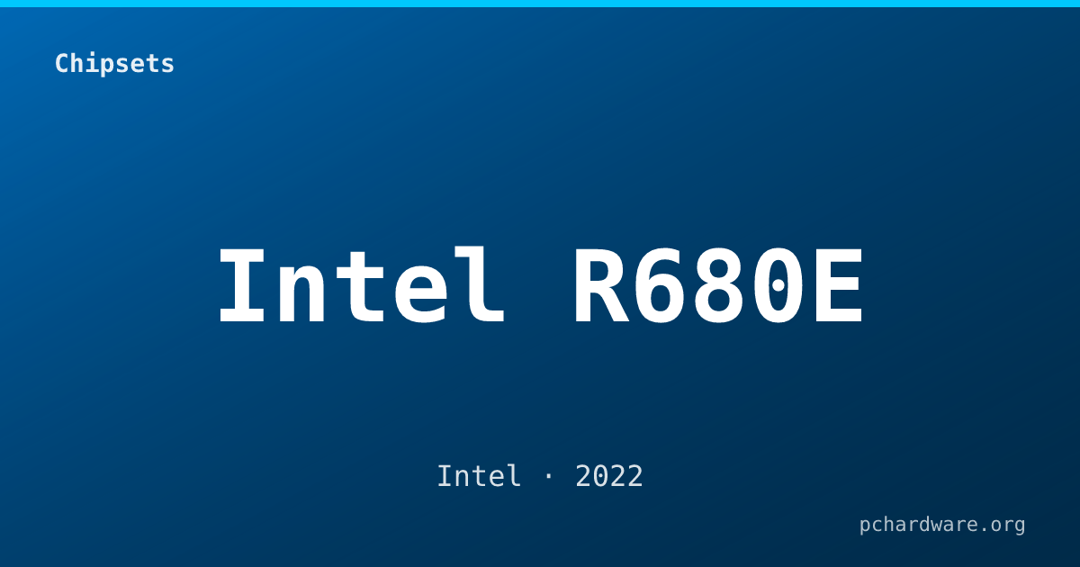 Intel R680E card