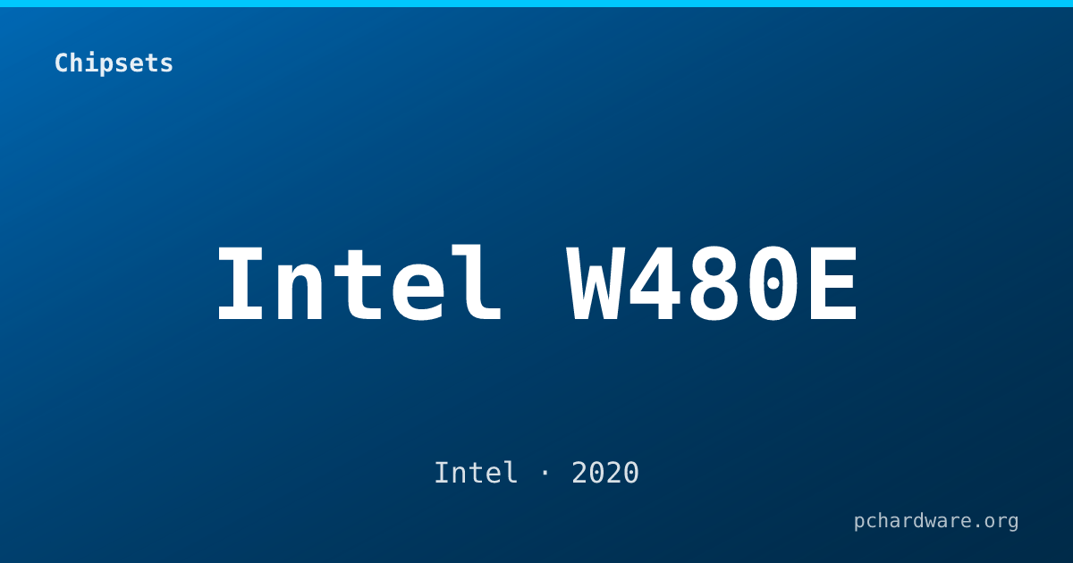 Intel W480E card