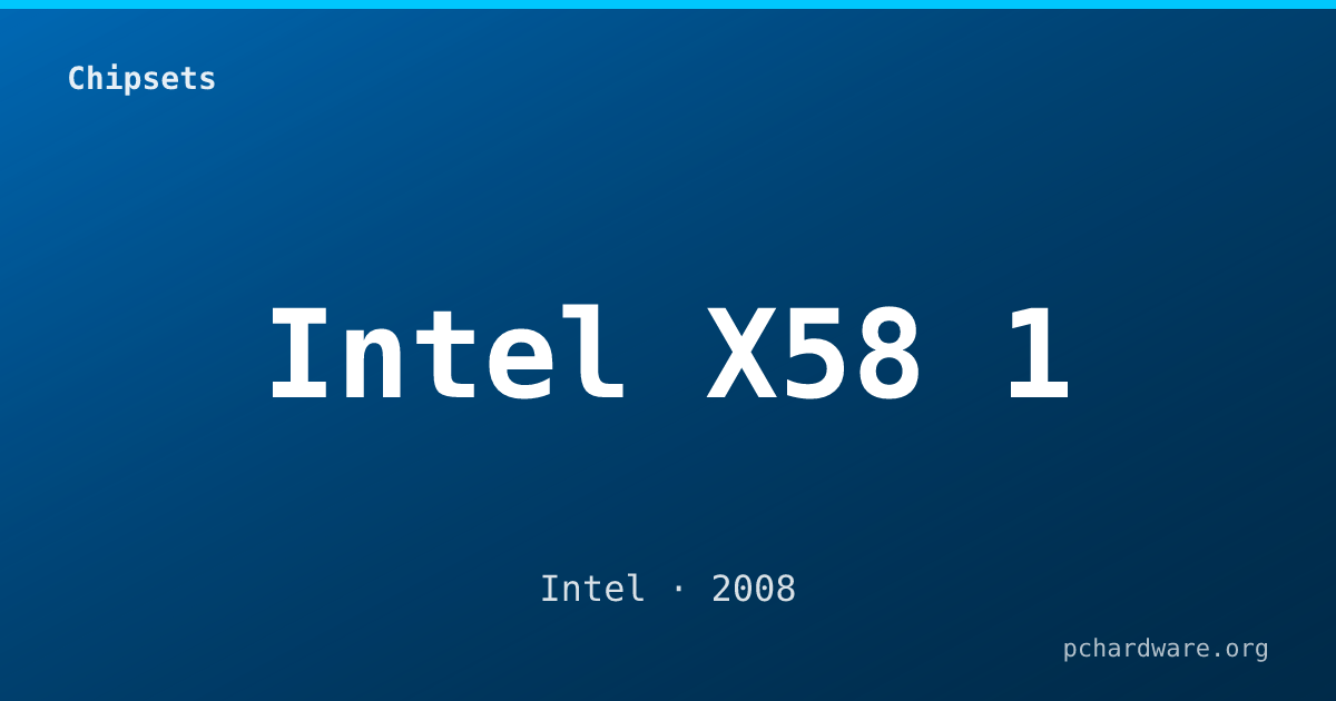 Intel X58 1 card