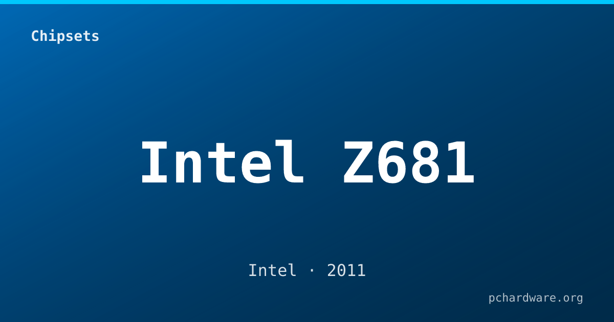 Intel Z681 card