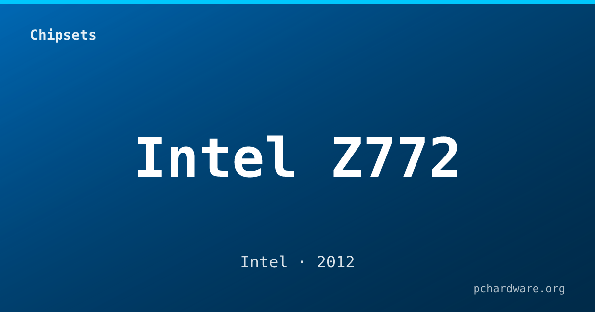 Intel Z772 card