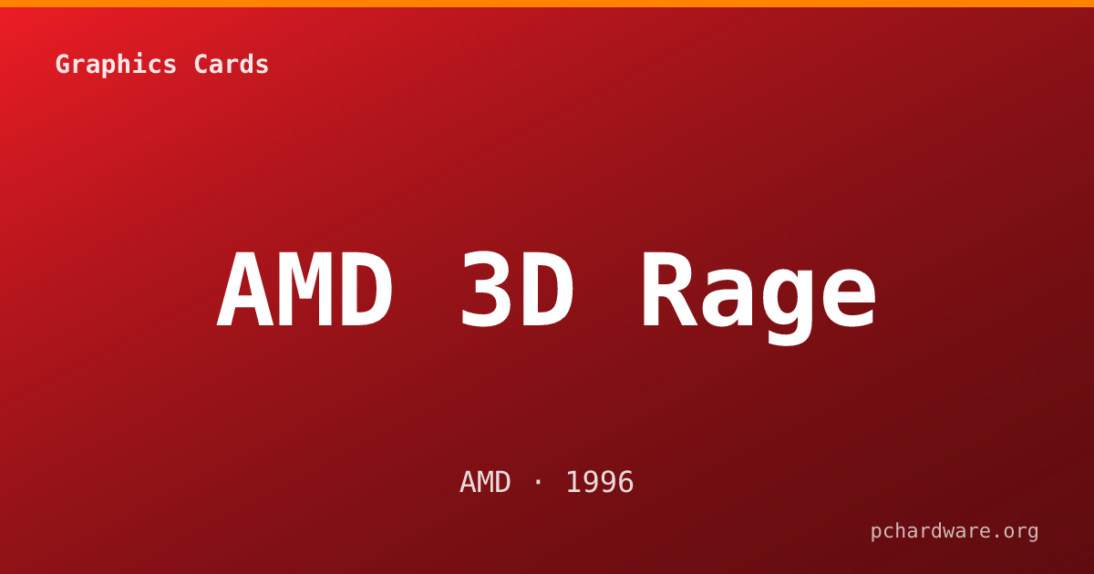 AMD 3D Rage card