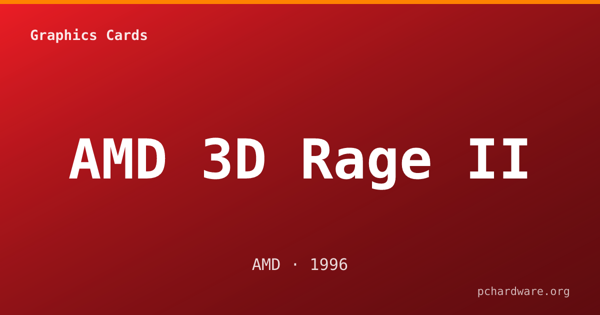 AMD 3D Rage II card