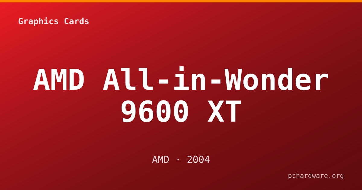 AMD All-in-Wonder 9600 XT card