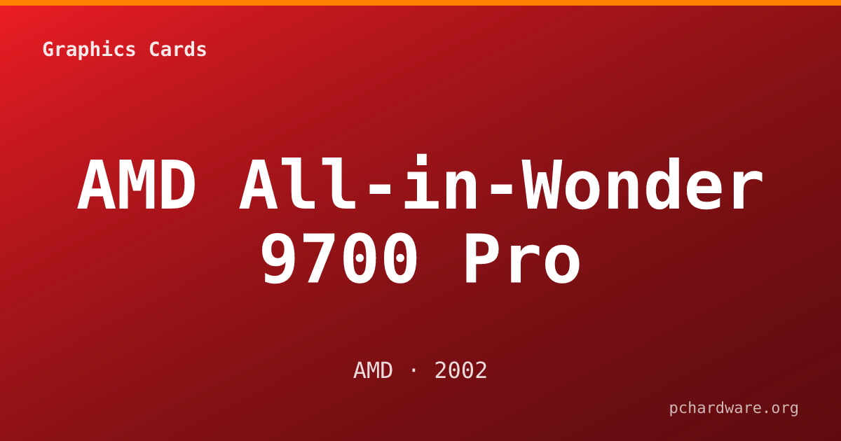 AMD All-in-Wonder 9700 Pro card
