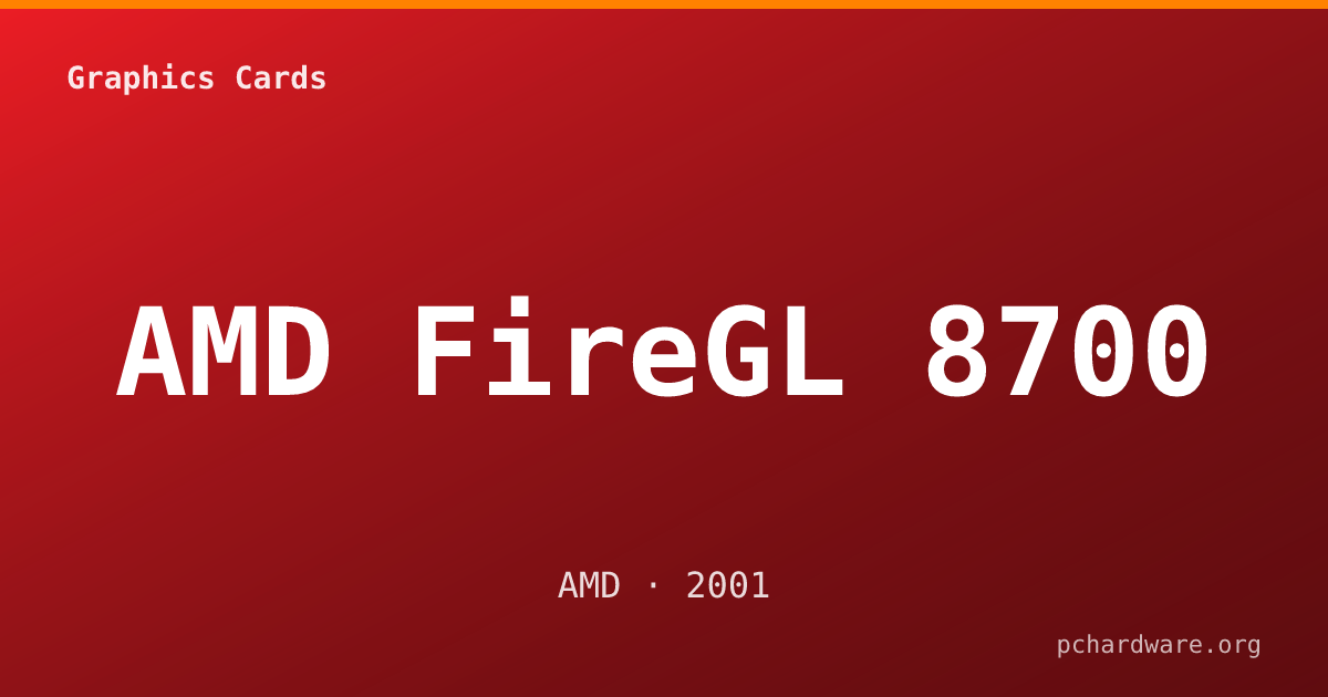 AMD FireGL 8700 card