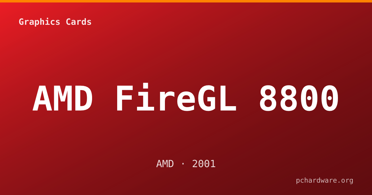 AMD FireGL 8800 card