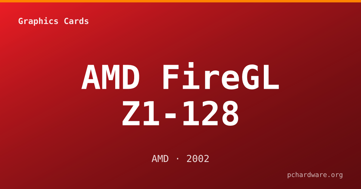 AMD FireGL Z1-128 card