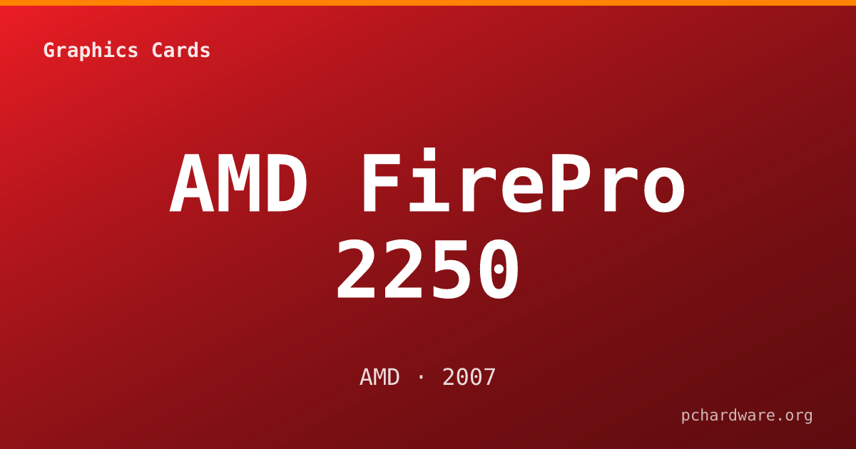 AMD FirePro 2250 card