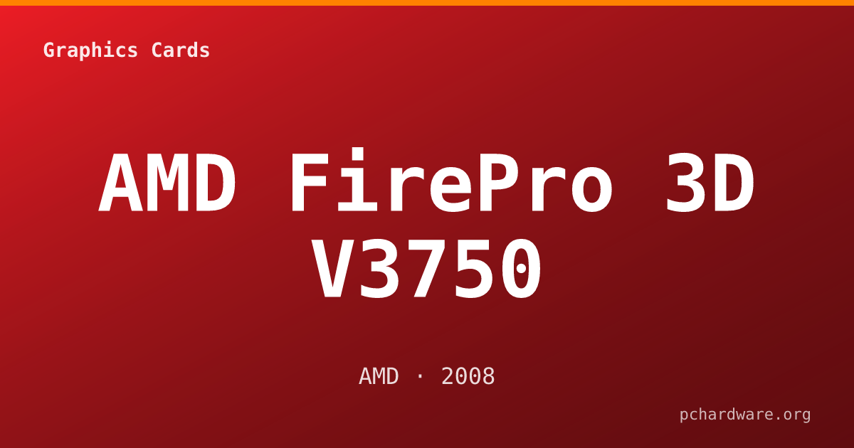 AMD FirePro 3D V3750 card