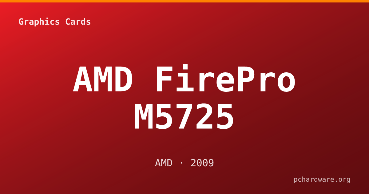 AMD FirePro M5725 card