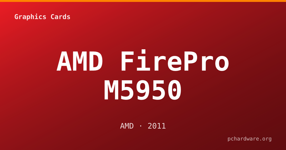 AMD FirePro M5950 card