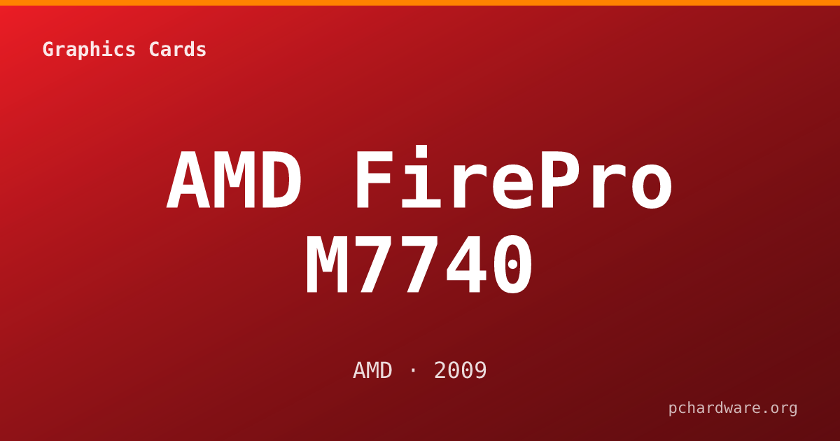 AMD FirePro M7740 card