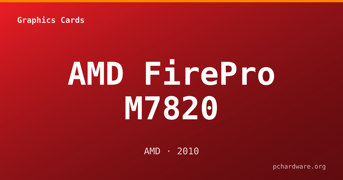 AMD FirePro M7820 card