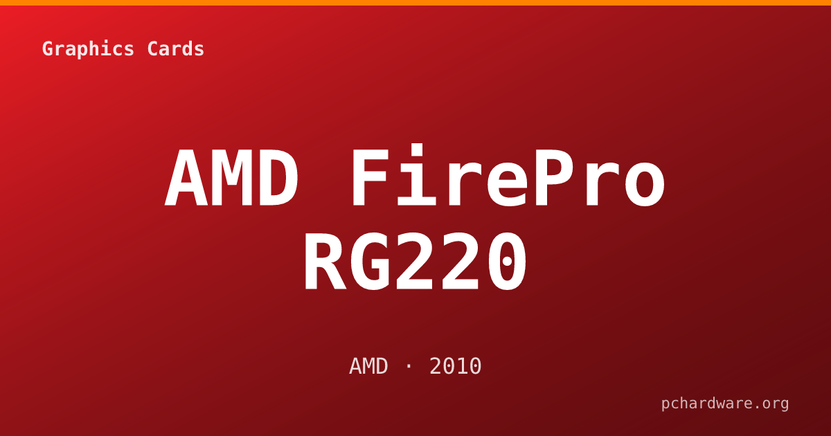 AMD FirePro RG220 card