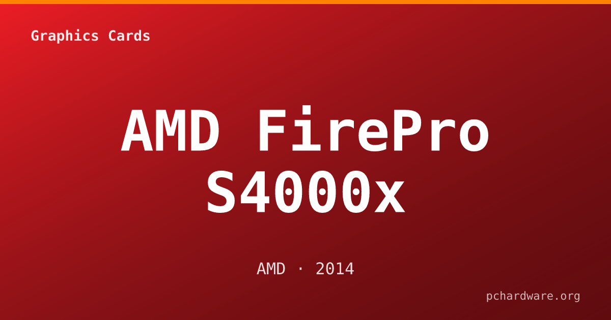 AMD FirePro S4000x card