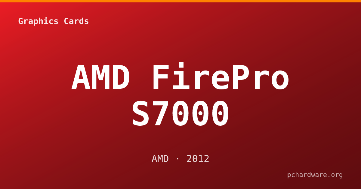 AMD FirePro S7000 card