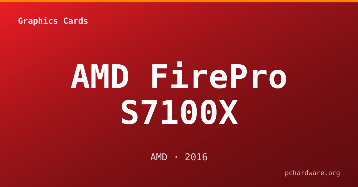 AMD FirePro S7100X card