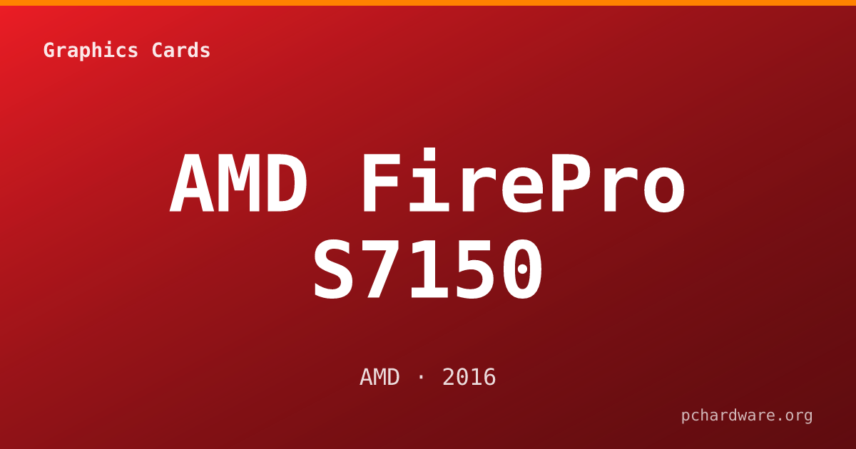 AMD FirePro S7150 card
