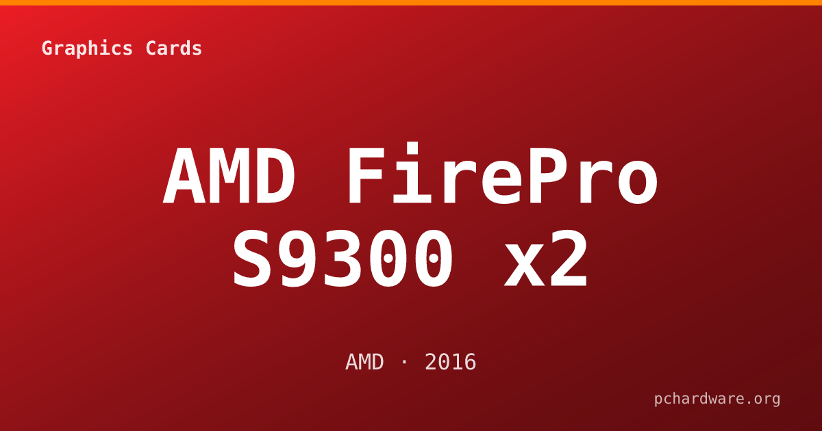 AMD FirePro S9300 x2 card