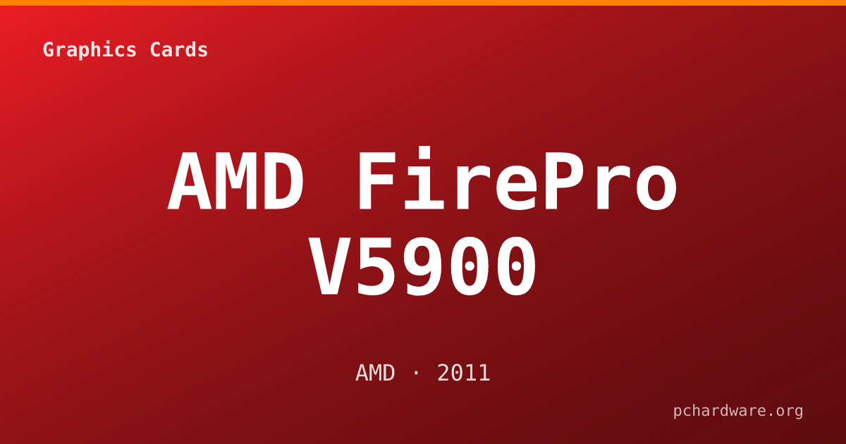 AMD FirePro V5900 card