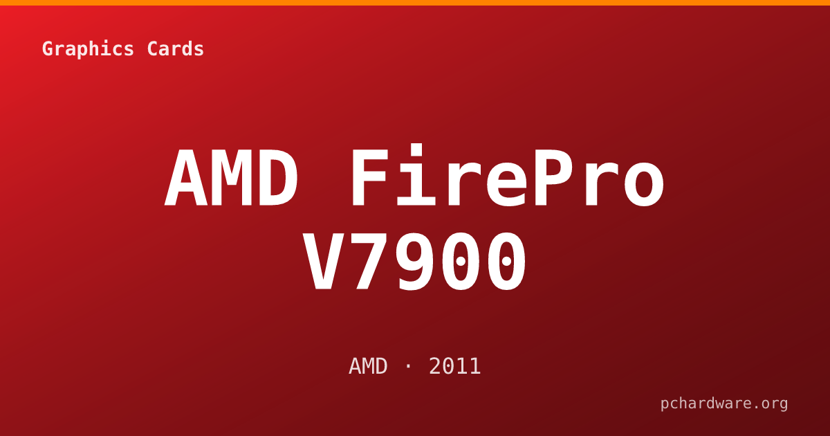 AMD FirePro V7900 card
