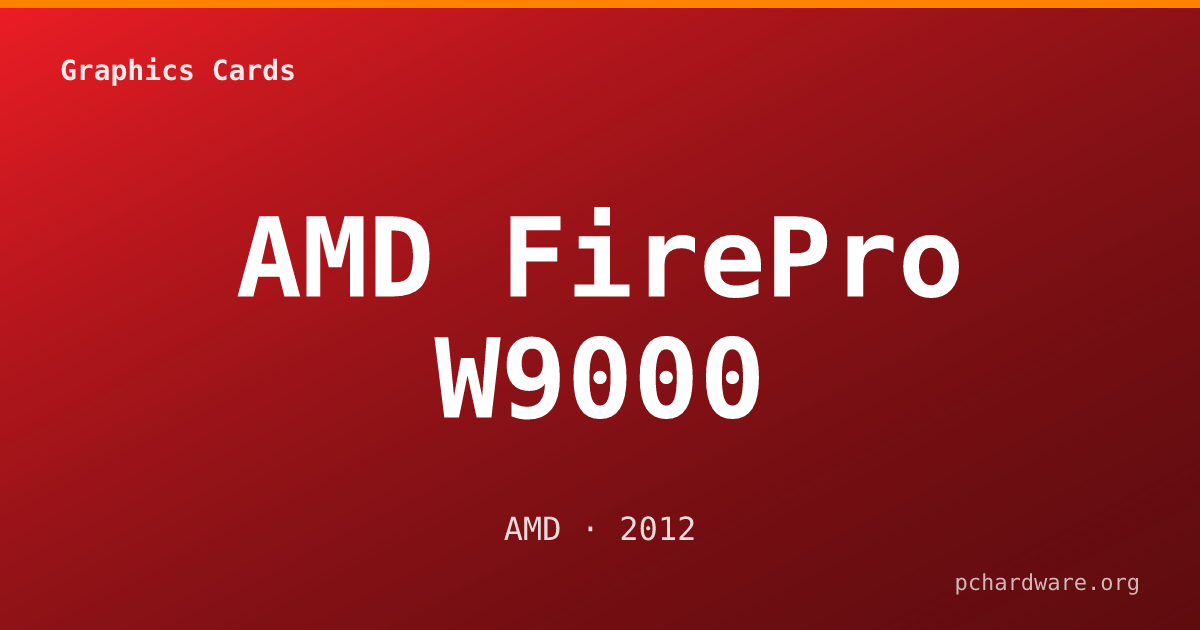 AMD FirePro W9000 card