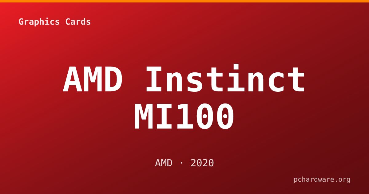 AMD Instinct MI100 card