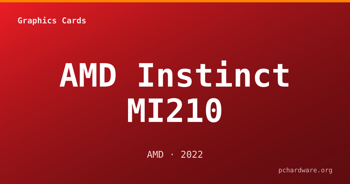 AMD Instinct MI210 card
