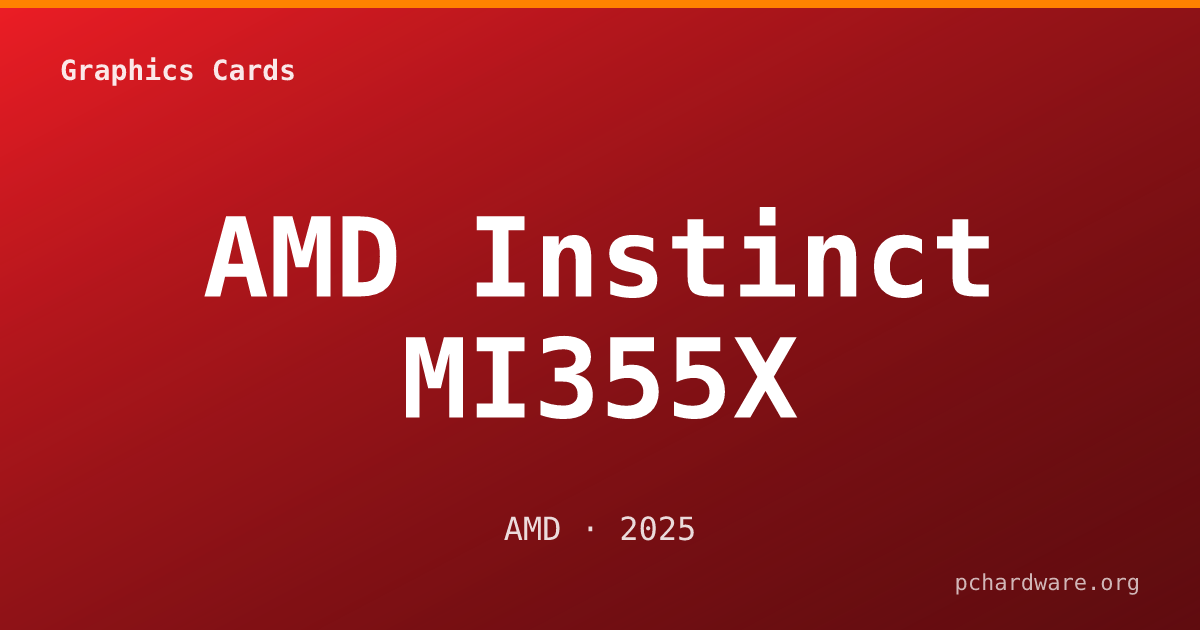 AMD Instinct MI355X card