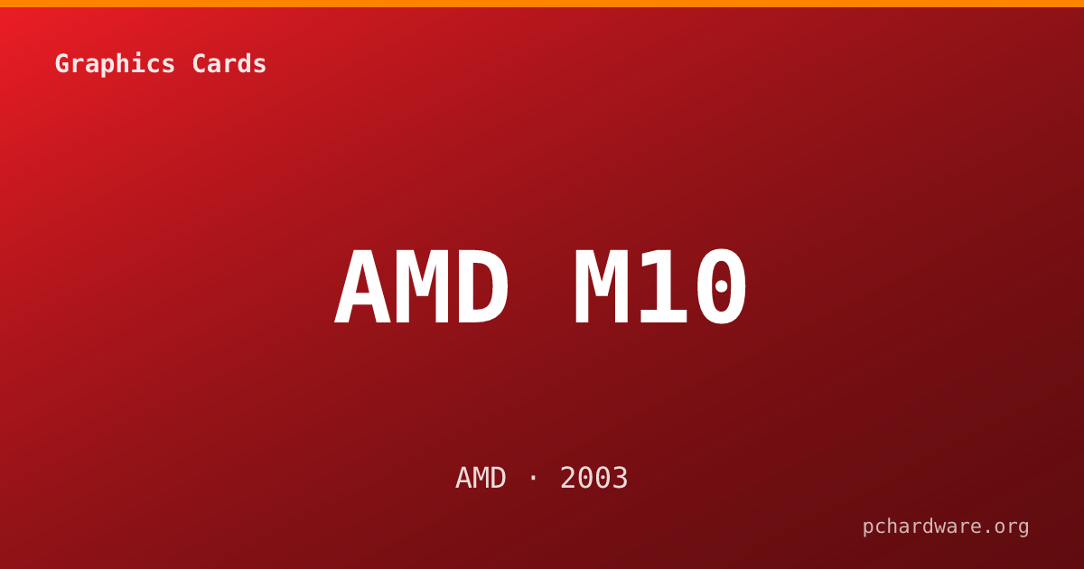 AMD M10 card
