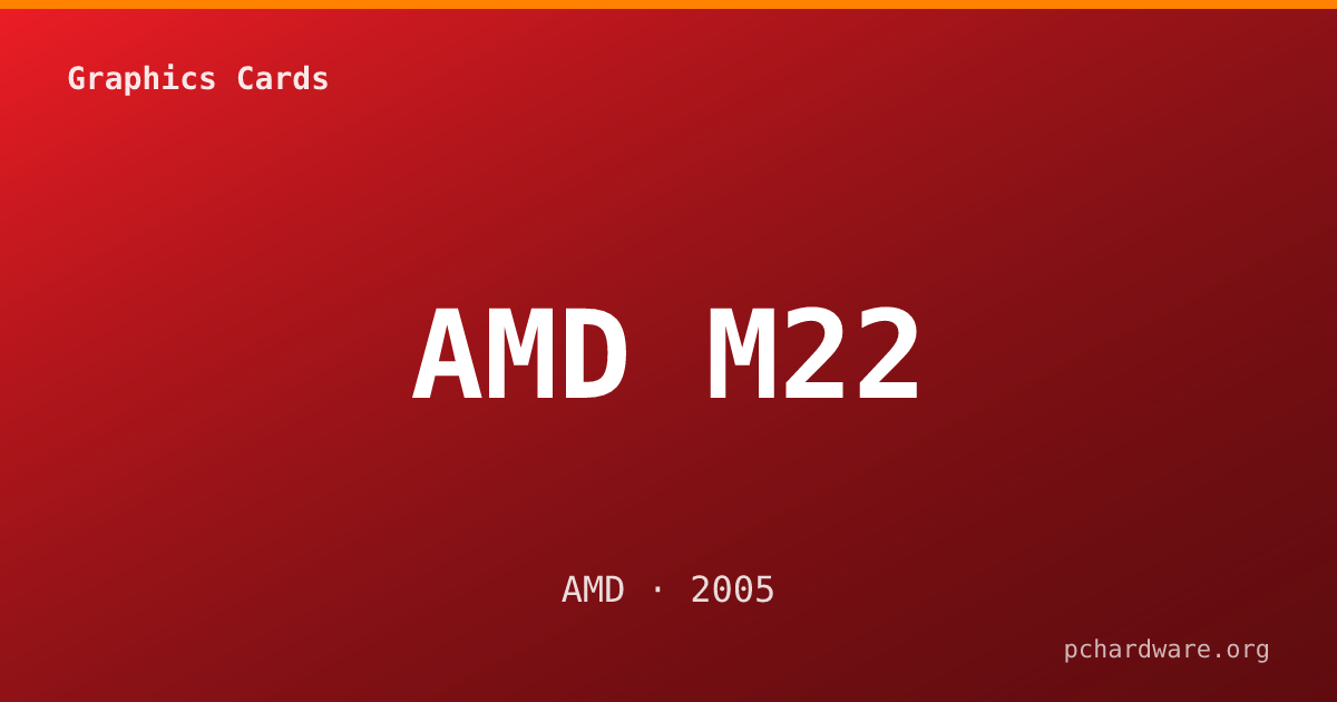 AMD M22 card