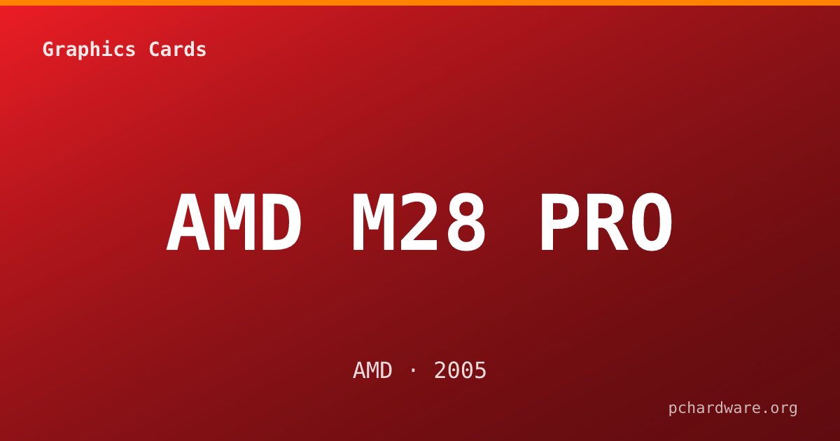 AMD M28 PRO card